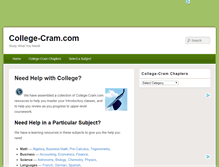Tablet Screenshot of college-cram.com